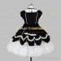 Classical Gothic Lolita Dress Black Tiered Short Sleeve Lolita Dress