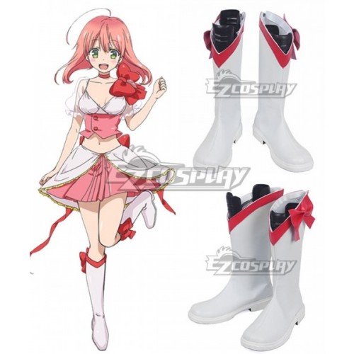 Magical Girl Ore Magical Girl Saki Uno White Shoes Cosplay Boots