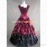 Southern Belle Alice in Wonderland Fancy Fairytale Dress Burgundy