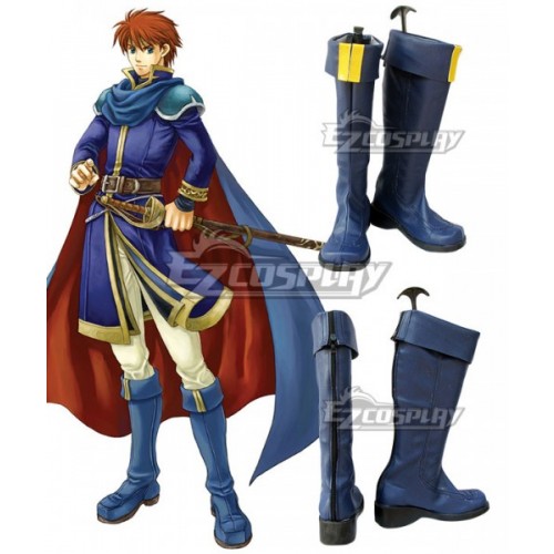 Fire Emblem Eliwood Blue Shoes Cosplay Boots