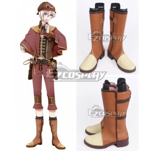 Idolish 7 Tenn Kujo Trigger Brown Shoes Cosplay Boots