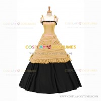 Reenactment Gothic Lolita Civil War Victorian Ball Gown Yellow Dress