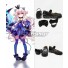 Elsword Lu Ciel Dread Lord Black Cosplay Shoes