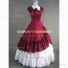 Alice in Wonderland Tiered Fancy Dress Lady Sweet Love Lolita Gown Red