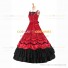 Romantic Southern Belle Marie Antoinette Theater Steampunk Ball Gown Red Dress