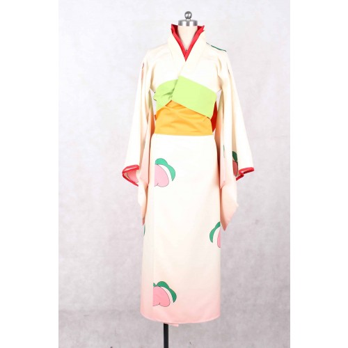 Hoozuki No Reitetsu Peach Maki Kimono Cosplay Costume