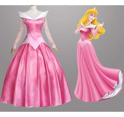 Sleeping Beauty Princess Aurora Dress Cosplay Costume