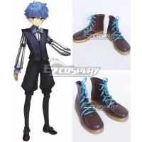 Fate Grand Order Hans Christian Andersen Brown Shoes Cosplay Boots