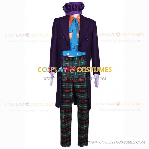Batman Cosplay The Joker Cook Costume Full Set Suit with Hat