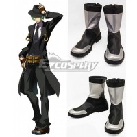 BlazBlue Hazama Black Cosplay Shoes Boots