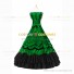 Romantic Southern Belle Marie Antoinette Theater Steampunk Ball Gown Green Dress