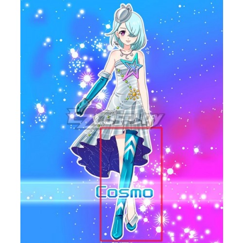 Pripara Cosmo Hojo Blue Shoes Cosplay Boots