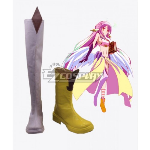 No Game No Life Nogomu Noraifu Jibril Jiburiru Boots Cosplay Shoes