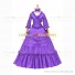 Medieval Renaissance Lolita Princess Ruffled Light Purple Ball Gown Dress