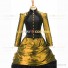 Gothic Victorian Marie Antoinette Theater Layered Evening Gown Golden Dress