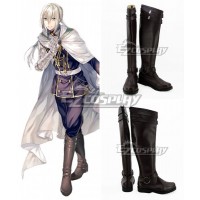 Fate Grand Order Saber Bedivere Brown Shoes Cosplay Boots