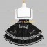 Sailor Lolita Dress Nautical Style White Stripes Sleeveless Naval Collar Tiered Dress Black