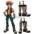 Yu-Gi-Oh! Yugioh 5D's Crow Hogan Brown Shoes Cosplay Boots