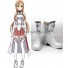 Sword Art Online SAO Sodo Ato Onrain Knights of the Blood Lambent Light Yuuki Asuna Yuki Asuna Asuna Yuki Flat White Shoes Cosplay Boots