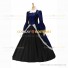 Victorian Punk Lolita Pagoda Sleeves Ball Gown Royal Blue Dress