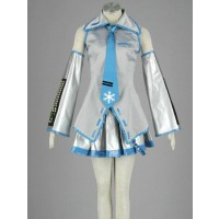 Vocaloid Snow Hatsune Miku Cosplay Costume