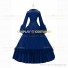 Southern Belle Retro Gothic Lolita Falbala Evening Ball Gown Blue Dress