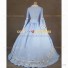 Victorian Lady Queen Colonial Princess Fairytale Dress Lace Ball Gown Baby Blue