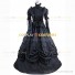 Black Renaissance Faire Court Regal Queen Gothic Punk Reenactment Clothing Dress