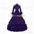 Marie Antoinette Reenactment Lolita Purple Ruffle Evening Ball Gown Dress