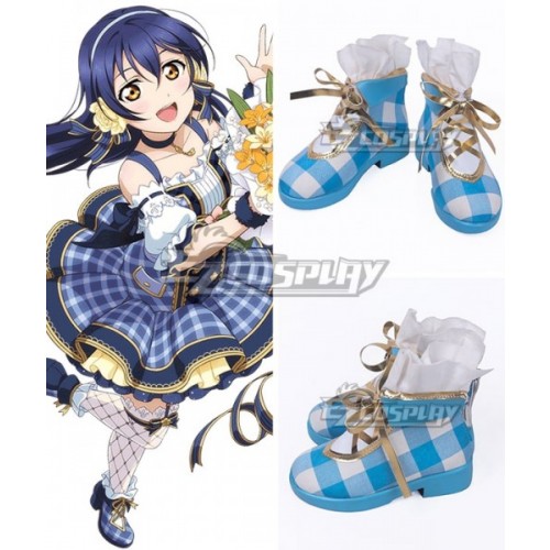 Love Live! Umi Sonoda Eli Ayase Nozomi Tojo Blue White Cosplay Shoes