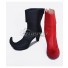 DC Comics Batman Arkham Asylum Harley Quinn Joker Black And Red Shoes Cosplay Boots