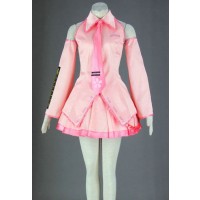 Vocaloid Pink Sakura Hatsune Miku Cosplay Costume