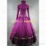 Classical Gothic Lolita Dress Vintage Brocaded TheatrerBall Gown Dress Purple