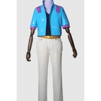 JoJo's Bizarre Adventure Caesar Anthonio Zeppeli Blue Cosplay Costume