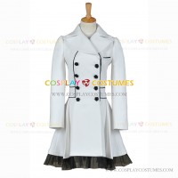 RWBY Season 2 Weiss Schnee White Trailer Cosplay Costume Trench Coat