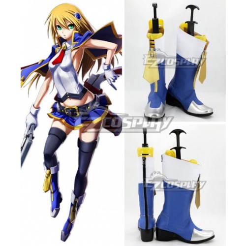 BlazBlue Alter Memory Noel Vermillion Blue Shoes Cosplay Boots