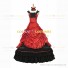 Steampunk Southern Belle Saloon Girls Theater Ruffles Red Dress Evening Gown