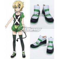 Senki Zesshou Symphogear Kirika Akatsuki Black Cosplay Shoes