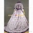 Historical Victorian Style Country Lolita Floral Gown Dress Purple