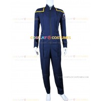 James T Kirk Costume for Star Trek Cosplay Blue Uniform