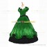 Civil War Southern Belle Lolita Victorian Theater Green Long Ball Gown Dress