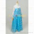 Frozen Cosplay Princess Elsa Costume Blue Dress for Girls