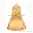 Victorian Gothic Lolita Reenactment Rococo Southern Belle Yellow Ball Gown Dress