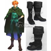 Fate Extra Archer Robin Hood Black Shoes Cosplay Boots