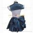 Sailor Uranus Haruka Tenoh Cosplay Costume Halloween Dark Blue Party Dress for Girls