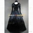 Victorian Style Brocaded Party Ball Gown Fancy Dress Black