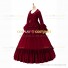 Southern Belle Retro Gothic Lolita Falbala Evening Ball Gown Red Dress