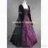 Gothic Renaissance Court Regal Queen Lady Gown Jacquard Dress Mauve