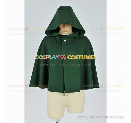 Attack On Titan Cosplay Scouting Legion Wings of Freedom Logo Green Cape Cloak Cotton