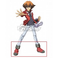 Yu-Gi-Oh! Yugioh GX Judai Yuki Jaden Yuki Red Black Cosplay Shoes